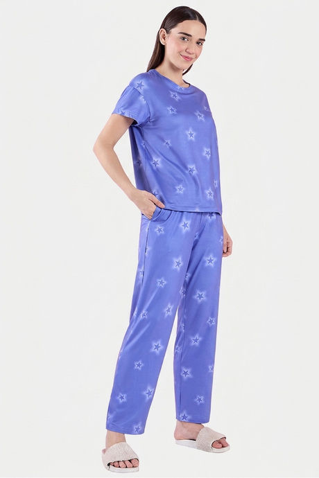 Sweet Dreams Printed Pyjama Set - Blue — image 4