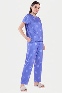 Sweet Dreams Printed Pyjama Set - Blue — thumbnail 4