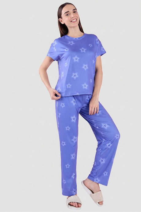 Sweet Dreams Printed Pyjama Set - Blue — image 6