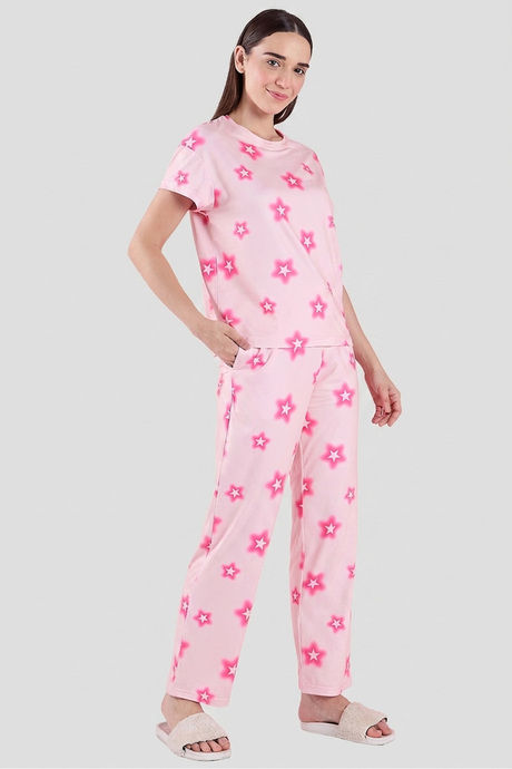 Sweet Dreams Printed Pyjama Set - Cream — image 5