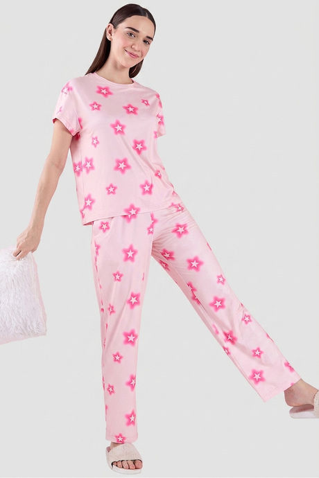 Sweet Dreams Printed Pyjama Set - Cream — image 7