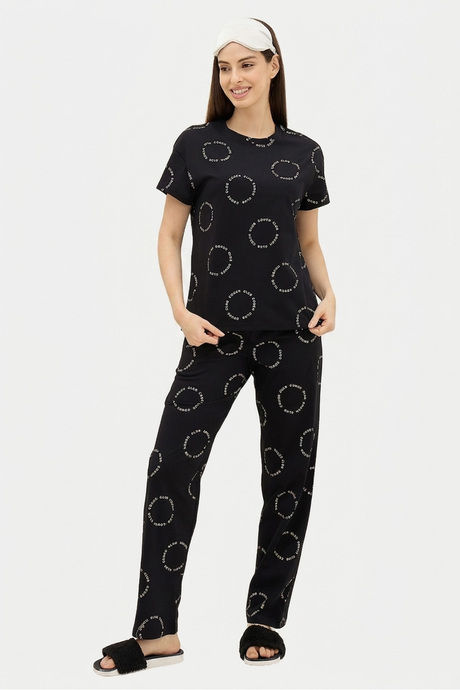 Sweet Dreams Typographic Printed Pyjama Set - Black Buy Sweet Dreams Typographic Printed Pyjama Set - Black