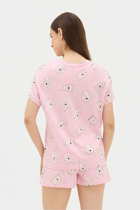 Sweet Dreams Animal Printed Short Set - Pink — image 2