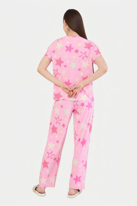 Sweet Dreams Printed Pyjama Set - Pink — image 2