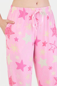 Sweet Dreams Printed Pyjama Set - Pink — thumbnail 3