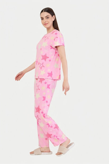 Sweet Dreams Printed Pyjama Set - Pink — image 5
