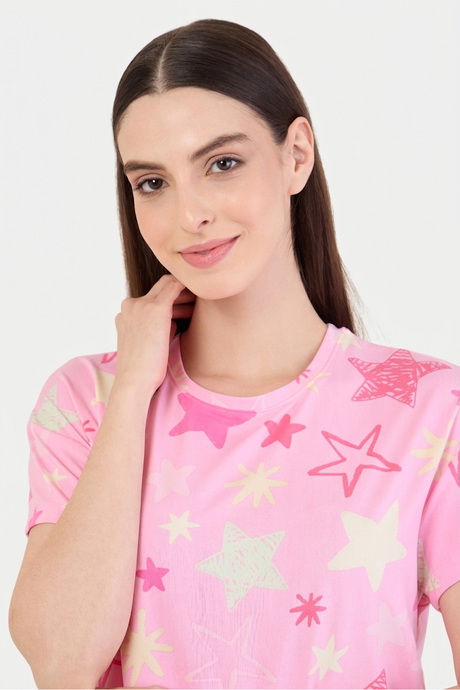 Sweet Dreams Printed Pyjama Set - Pink — image 6
