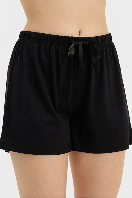 Sweet Dreams Solid Short Set - Black — image 3