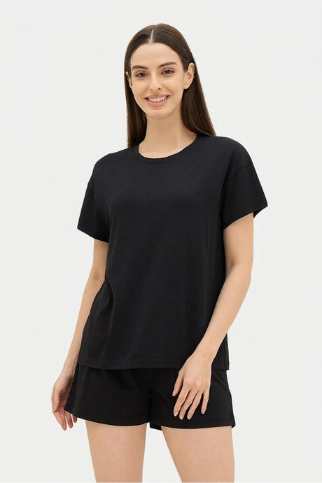 Sweet Dreams Solid Short Set - Black — image 4