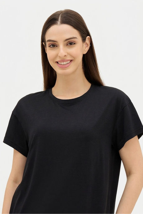 Sweet Dreams Solid Short Set - Black — image 6