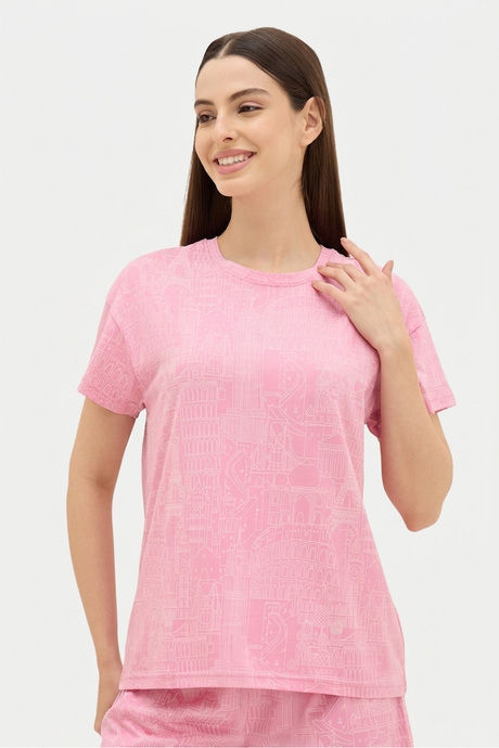 Sweet Dreams Printed Short Set - Pink — image 6