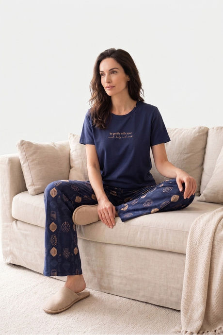 Sweet Dreams Typographic Printed Pyjama Set - Navy Buy Sweet Dreams Typographic Printed Pyjama Set - Navy