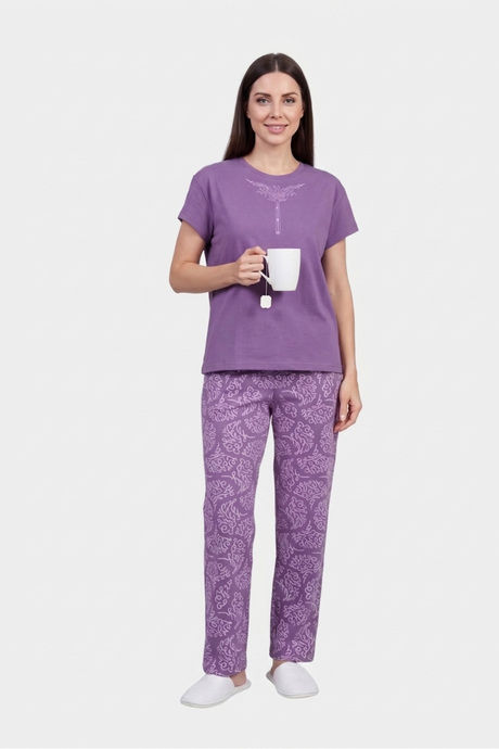 Sweet Dreams Graphic Printed Pyjama Set - Plum Buy Sweet Dreams Graphic Printed Pyjama Set - Plum