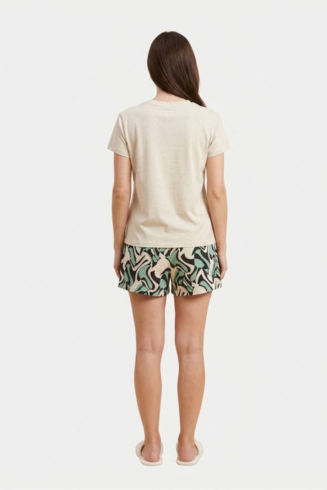 Sweet Dreams Graphic Printed Short Set - Butter — image 2