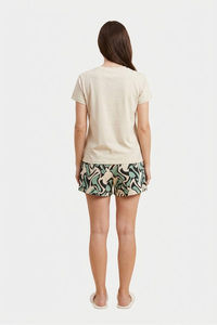 Sweet Dreams Graphic Printed Short Set - Butter — thumbnail 2
