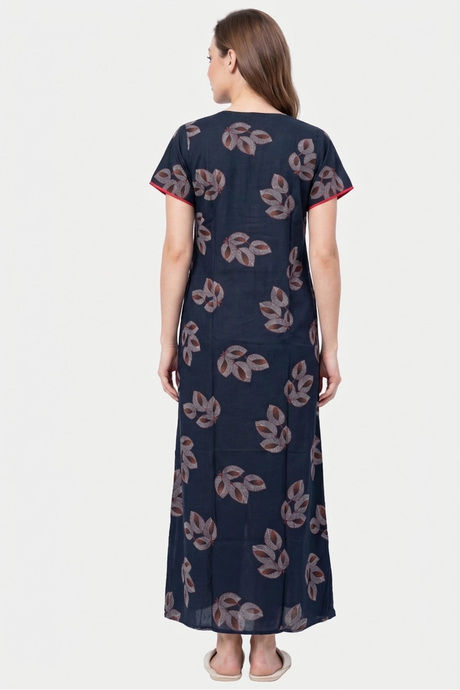 Sweet Dreams Printed Full Length Nightdress - Green — image 2