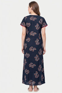 Sweet Dreams Printed Full Length Nightdress - Green — thumbnail 2