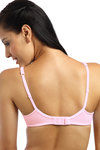 Lovable Satin Neckline Lightly Lined Wirefree Bra- Baby Pink — thumbnail 2
