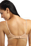 Lovable Satin Neckline Lightly Lined Wirefree Bra- Skin — thumbnail 2