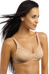 Lovable Satin Neckline Lightly Lined Wirefree Bra- Skin — thumbnail 3