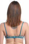 Lovable All Over Lace Seamed Wirefree Bra- Turquoise — thumbnail 2