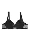 Lovable Embroidered Cups Underwired Bra- Black — thumbnail 2