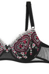 Lovable Embroidered Cups Underwired Bra- Black — thumbnail 3