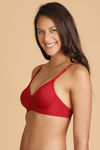 Lovable Seamless Crossover Wirefree Bra- Red — thumbnail 2