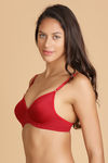 Lovable Seamless Laminated Cups Wirefree Bra- Red — thumbnail 2