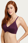 Lovable Double Layered Wirefree Bra- Purple — thumbnail 2