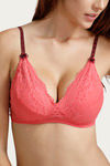 Lovable Double Layered Minimiser Bra- Pink — thumbnail 5