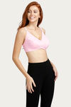 Lovable Double Layered Wirefree Bra- Baby Pink — thumbnail 4