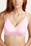 Lovable Double Layered Wirefree Bra- Baby Pink — thumbnail 5