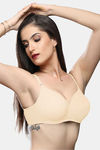 Lovable Padded Wirefree Full Coverage Bust Shaping and Side Smoothening T-Shirt Bra - Beige — thumbnail 2
