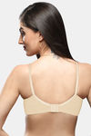 Lovable Padded Wirefree Full Coverage Bust Shaping and Side Smoothening T-Shirt Bra - Beige — thumbnail 3
