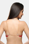 Lovable Padded Wirefree Full Coverage With Extra Soft Cups Natural Lift Backless Bra  - Red — thumbnail 4