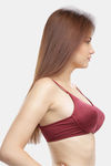 Lovable Padded Wirefree T-Shirt Bra - Maroon — thumbnail 3