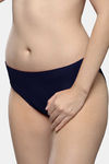 Lovable Mid Rise Seamless Bikini Panty - Navy Blue — thumbnail 2