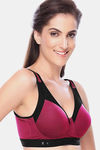 Lovable High Impact Moisture Wicking Sports Bra - Pink — thumbnail 2