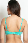 Zivame Essentials Single Layered Non Wired 3/4th Coverage T-Shirt Bra - Aqua Sky — thumbnail 2