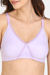 Zivame Essentials Double Layered Non Wired Full Coverage T-Shirt Bra - Lavendula2 — thumbnail 4