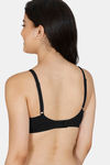 Zivame Essentials Double Layered Non Wired Full Coverage T-Shirt Bra - Anthracite — thumbnail 2