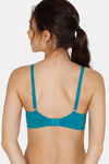 Zivame Essentials Double Layered Non Wired Full Coverage T-Shirt Bra - Biscay Bay — thumbnail 3