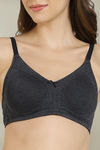 Zivame Essentials Double Layered Non Wired Full Coverage T-Shirt Bra - Black — thumbnail 6