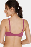 Zivame Essentials Double Layered Non Wired Full Coverage T-Shirt Bra - Raspberry Radiance — thumbnail 3