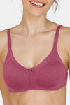 Zivame Essentials Double Layered Non Wired Full Coverage T-Shirt Bra - Raspberry Radiance — thumbnail 5