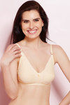 Rosaline Full Coverage Cut n Sew Cotton Lace Bra- Beige — thumbnail 6