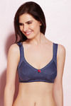 Rosaline Essentials Single Layered Non Wired 3/4th Coverage Bra-Grey Melange — thumbnail 5