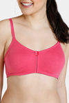Zivame Essentials Double Layered Non Wired Full Coverage Bra - Carmine — thumbnail 5
