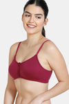 Rosaline Essentials Double Layered Non Wired 3/4th Coverage T-Shirt Bra - Purple Potion — thumbnail 3
